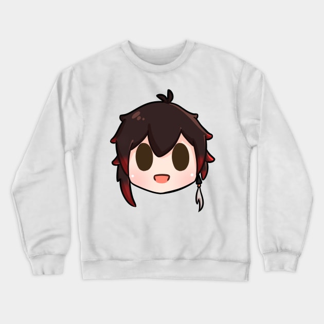 Genshin impact Zhongli chibi head Crewneck Sweatshirt by Oricca